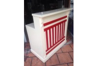 THANH LÝ QUẦY LỄ TÂN TRẮNG ĐỎ 100x50